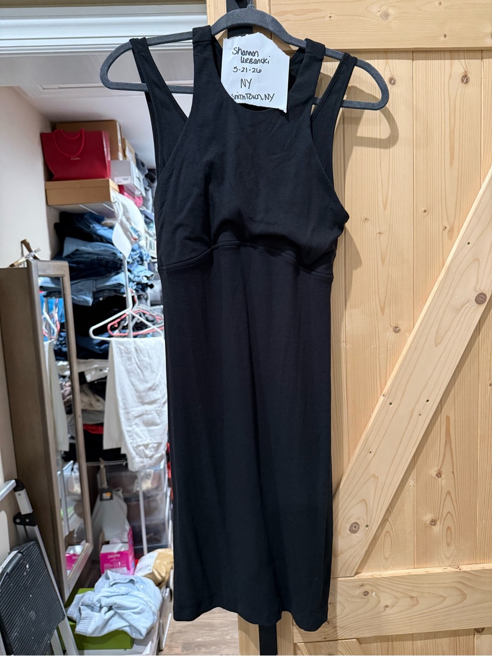 lululemon athletica Black Sleeveless Midi Dress
